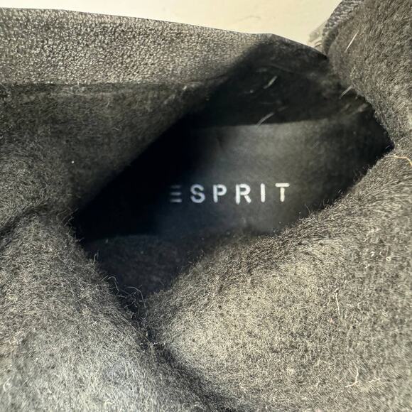 ESPRIT | Gray Knee High Faux Leather Buckle "Rory" Boots | Women's 9M - Picture 10 of 12